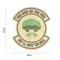 Patch We give 'em hell velcro 3d - Default Title