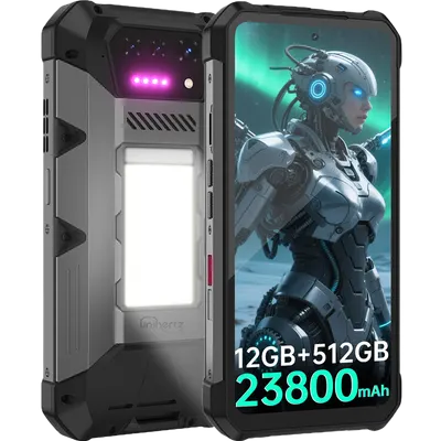Telefon Unihertz HIKE, 4G, Dual SIM, 6.79 120Hz, Helio G200, 12GB RAM, 512GB, NFC, 23800mAh, Android 15