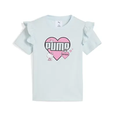 Tricou fete, croială lejeră, volane, Hello Kitty And Friends PUMA