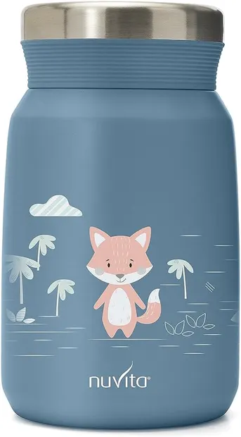 Cutie termică pentru alimente Nuvita - 500 ml, albastru pudră