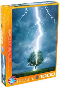 Puzzle Eurographics din 1000 de piese - Fulgerul loveste copacul