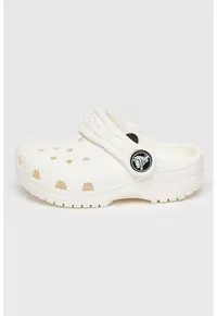 Saboti slingback cu perforatii Classic - Alb