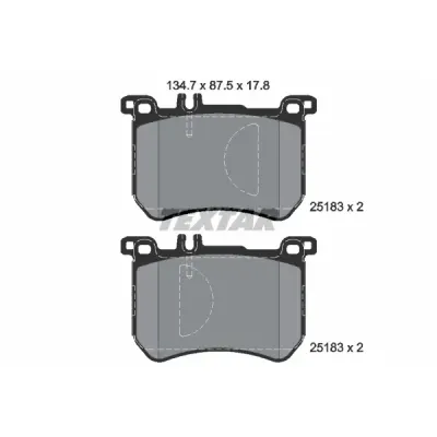 Set placute frana, frana disc TEXTAR 2518301