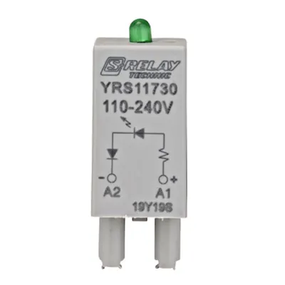 Modul LED verde pentru soclu RS 110-240V c.a.