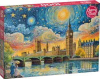 Puzzle Cherry Pazzi din 1000 piese - Cer impresionist deasupra Londrei