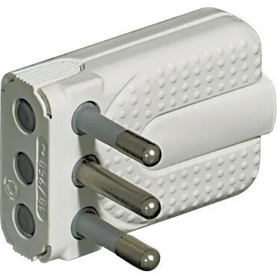 Kit - priza de col t care econom. spa tiu 2P+T 10A alb
