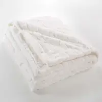 Pătură crem din micropluș/cocolino 180x220 cm Foxy – douceur d'intérieur