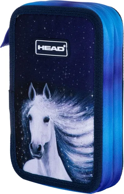 Penar școlar Astra Head - Unicorn galactic, 2 fermoare