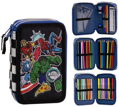 Penar cu rechizite Cerda The Avengers - 3 fermoare