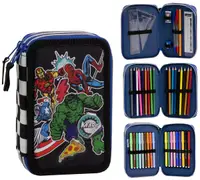 Penar cu rechizite Cerda The Avengers - 3 fermoare