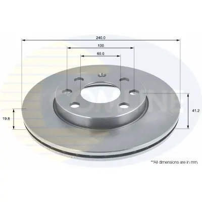 Disc frana COMLINE ADC1123V