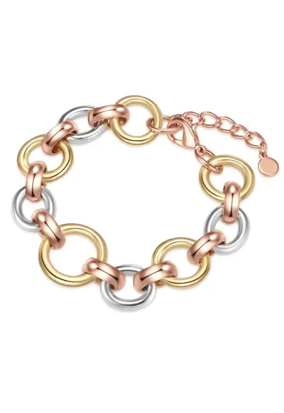 Bratara ajustabila placata cu aur de 14K - Auriu rose