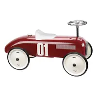 Masinuta pentru copii fara pedale Vilac metal burgundy cu design retro