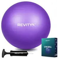 Minge Pilates și fitness Revity Gym Ball Mini 22 cm, mov, cu pompă