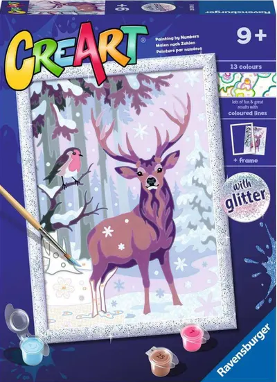 Kit de vopsea după număr Ravensburger CreArt - Bambini