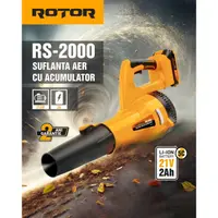 Suflanta Aer pe Acumulator Rotor RS-2000 cu 1 Acumulator 21V / 2Ah si Incarcator Rotor