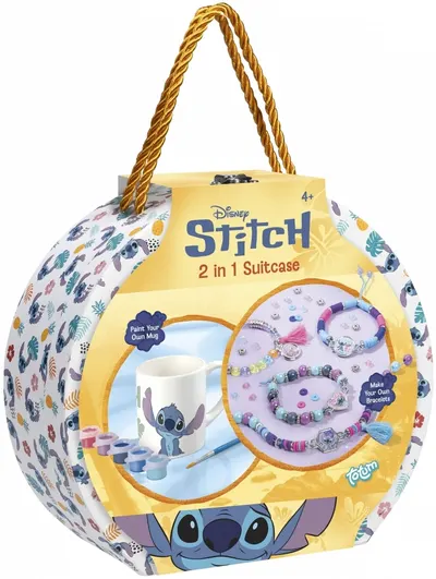 Set creativ 2 în 1 Totum - Stitch, Fă-l singur, cu valiză