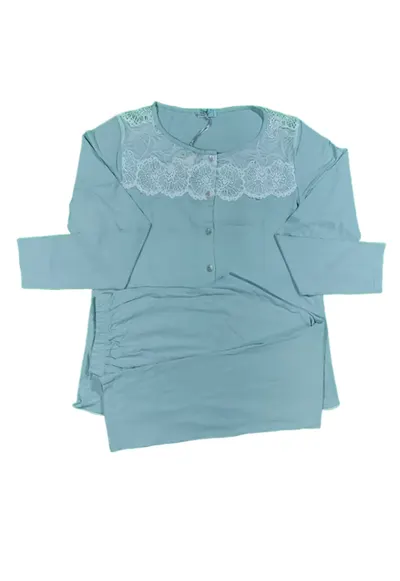 Pijamale dama maneci lungi 8752 - Verde