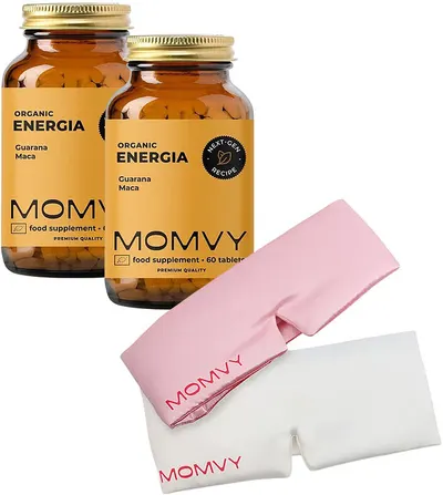 Energia, cu guarana și maca, 2 x 60 tablete masticabile, Momvy