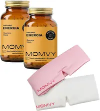 Energia, cu guarana și maca, 2 x 60 tablete masticabile, Momvy
