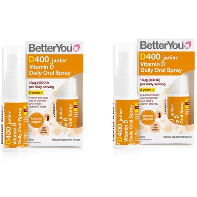 Pachet Vitamina D400 Junior Spray Oral 15ml + 15ml
