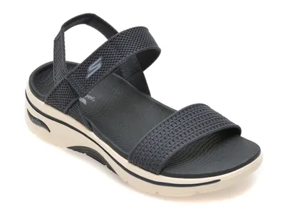 Sandale SKECHERS bleumarin, GO WALK ARCH FIT 2.0, din material textil