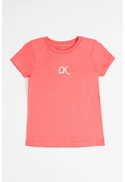 Tricou slim fit de bumbac - Fucsia