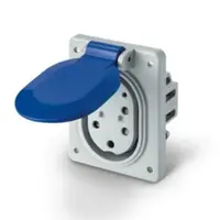 Priza incastratanIP44 32A 3P+N+E+2pilot 400V GREY 70x87mm Type 3C 3P+N+E 32A 400V~ 22kW