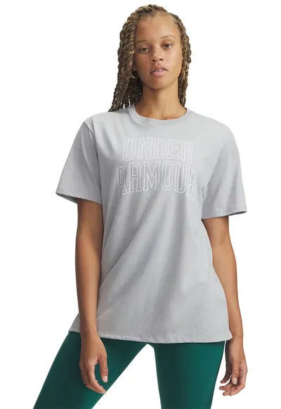 Tricou supradimensionat cu imprimeu logo Rival OS Campus - Alb optic/Gri deschis melange