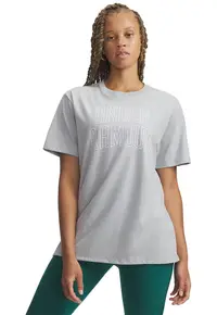 Tricou supradimensionat cu imprimeu logo Rival OS Campus - Alb optic/Gri deschis melange