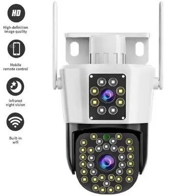 Camera Dubla WiFi Jortan 8293, 6MP, Full HD 4K, Detectare Miscare