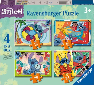 Puzzle Ravensburger din 24 piese 4 în 1 - Stitch