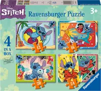 Puzzle Ravensburger din 24 piese 4 în 1 - Stitch