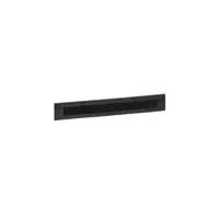 19'' capac intrare cablu - 1 U - plastic cu brushes - direct clipping