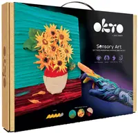 Set creativ cu plastilină Okto - Creați imagine 3D, Floarea soarelui