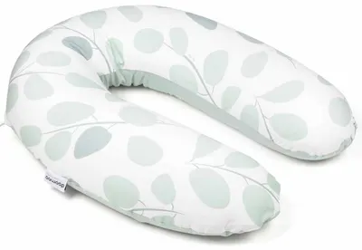 Fata de perna pentru gravide Doomoo - Buddy, Leaves Aqua Green