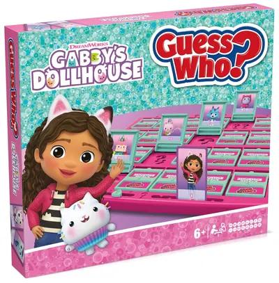 Joc de societate pentru doi Guess Who? - Gabby's Dollhouse - Pentru copii