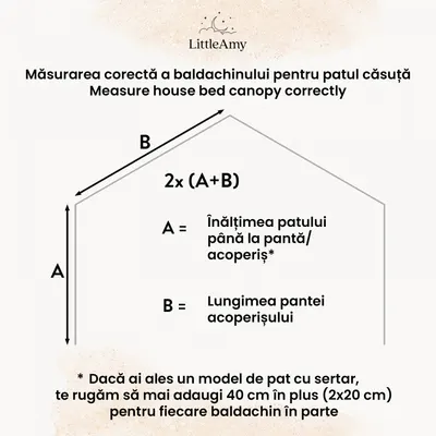 Baldachin muselina pentru pat tip casuta, Little Amy, Roz, 400 cm