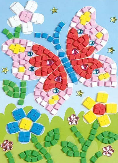 Set creativ Folia - Creaza o imagine din mozaic, Fluture