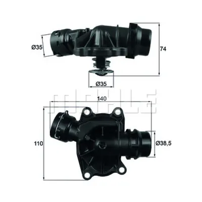 Termostat, lichid racire MAHLE TI 233 88
