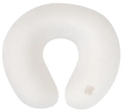 KikkaBoo Baby Memory Travel Pillow - Airknit, alb