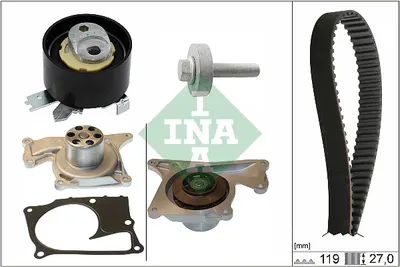 Set Pompa Apa + Curea Dintata Potrivit Mercedes a (v177), a (w177), B Sports Tourer (w247), Citan (mpv), Citan Tourer (w420), Citan Minivan (w415), Citan Minivan (w420) 1.0lpg-1.6d 10.12