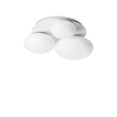 Lampa cu montaj pe tavan Ninfea pl3 Alb