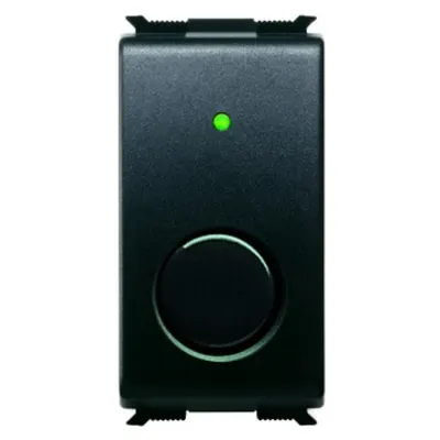 ELECTRONIC REGULATOR - FOR RESISTIVE/INDUCTIVE LOADS - Intrerupator cu revenire - 230V 25-180W - 1 modul - PLAYBUS