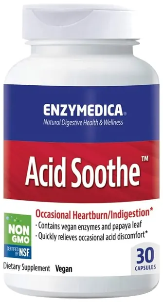 Acid Soothe, 30 capsule, Enzymedica