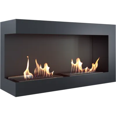 DELTA negru colt stanga - 90 x 48 x 28 cm