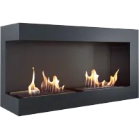 DELTA negru colt stanga - 90 x 48 x 28 cm