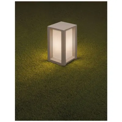 Pitic CASTRO Alb Concrete & Acrylic LED E27 1x12 Wat Fara bec 100-240 Volt IP65