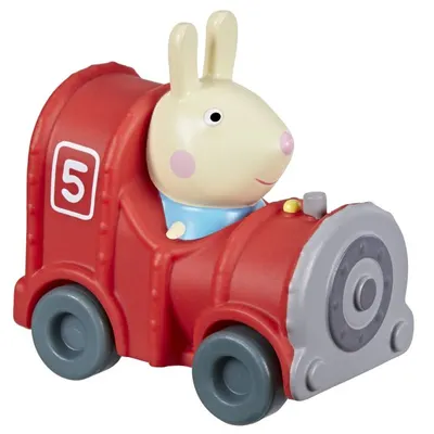 Vehicul Hasbro Peppa Pig - Iepurașul Rebecca cu o locomotivă