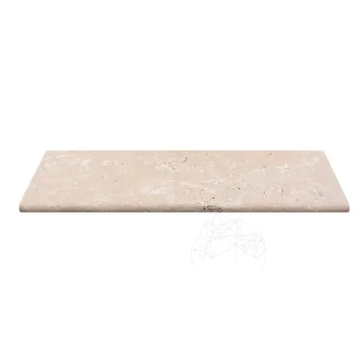 Bordura Travertin Clasic Antichizat Cross Cut, 3 x 15 x 61 cm